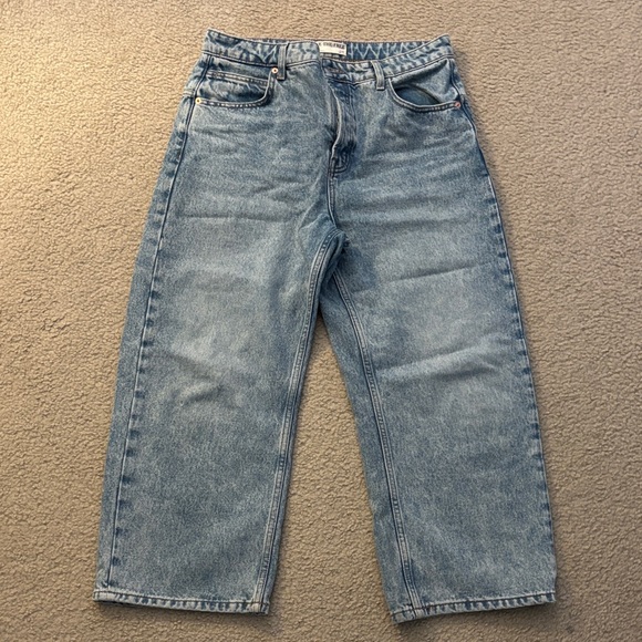 Free People We The Free Deep Trance Dropped Boyfriend Jean in Sweet Dreams Sz 29 - Picture 2 of 7